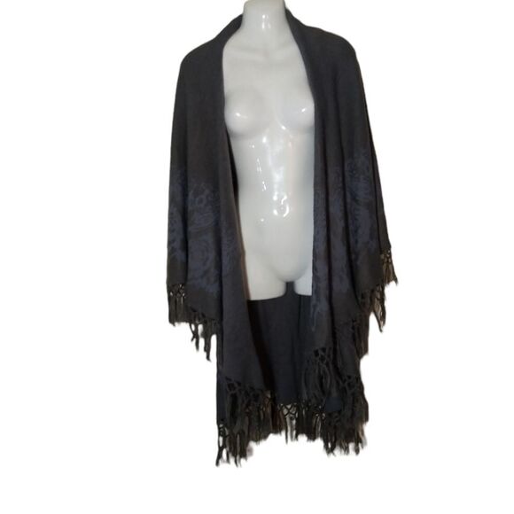 Long fringed double waterfall open cardigan OS - Picture 1 of 5